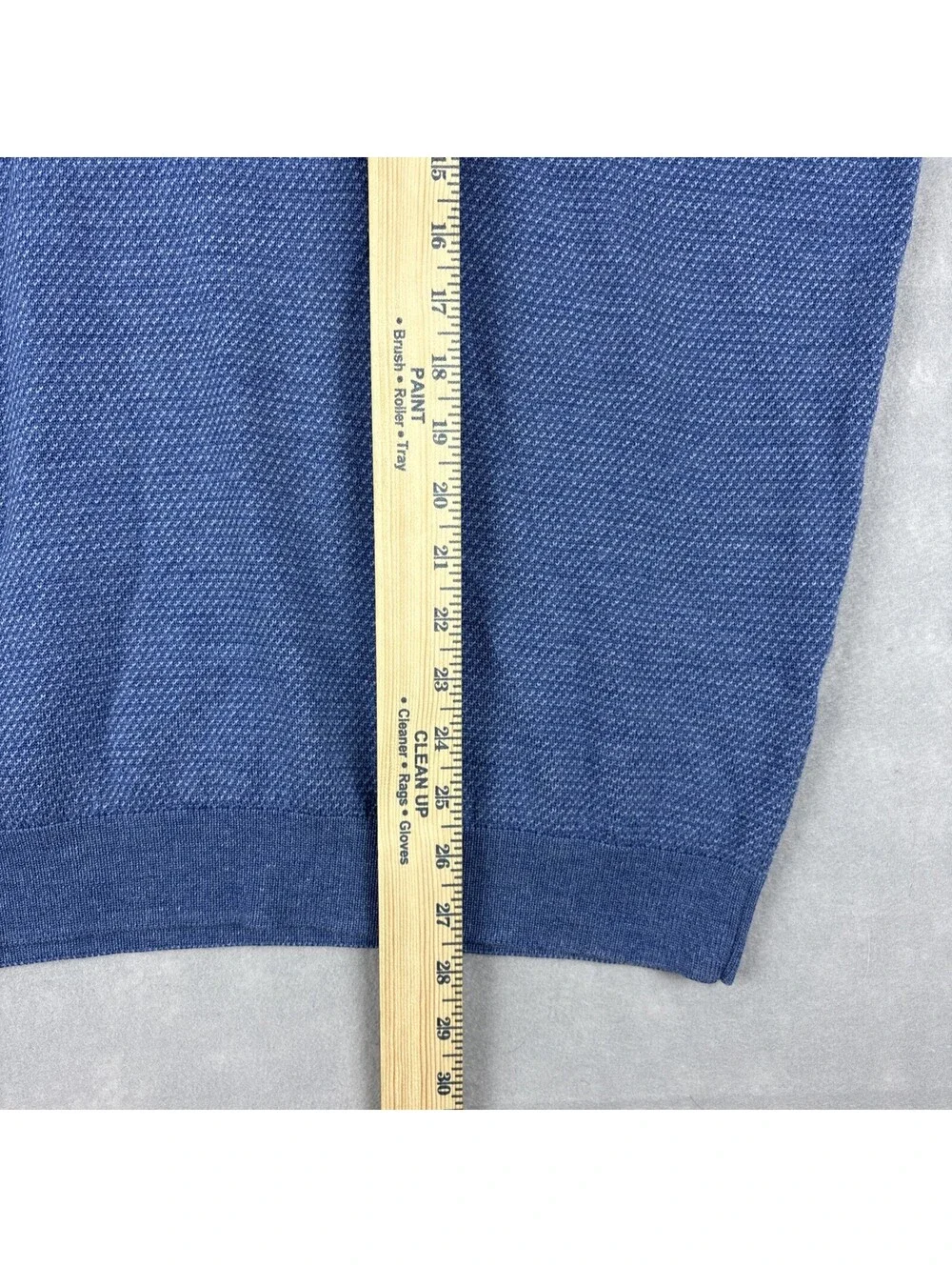Peter Millar Crown Crafted Merino Wool Quarter Zip Sweater XL Blue Excursionist